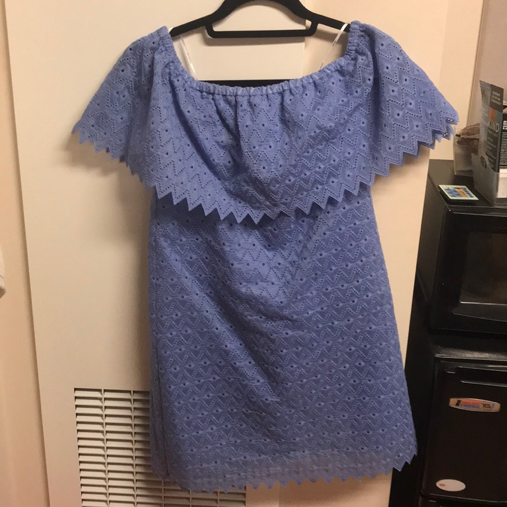 Light Blue off the shoulder dress